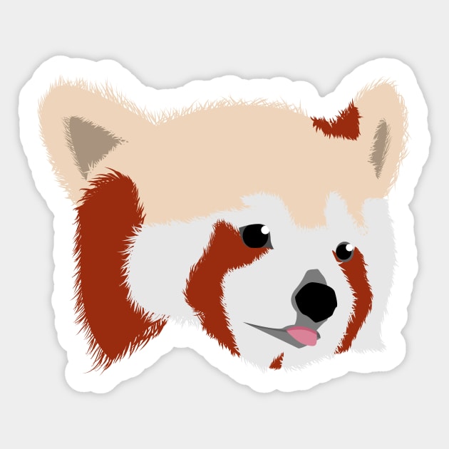 Red Panda Sticker by Faishal Wira